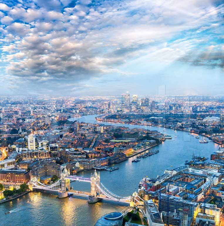 Фотообои Сказочный Лондон с высоты