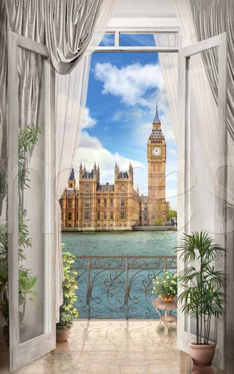 Фотообои Вид с балкона на Лондон